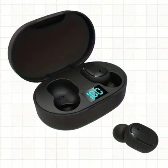 🖤 Black Wireless Earbud Headphones - Picture 1 of 7